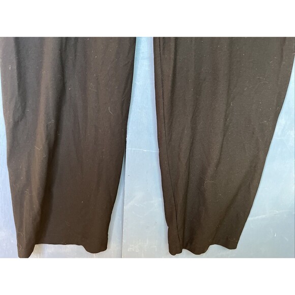 Eileen Fisher Pants Slack Size Large Black Pull-On Stretch Elastic Womens Ladies - Picture 3 of 6